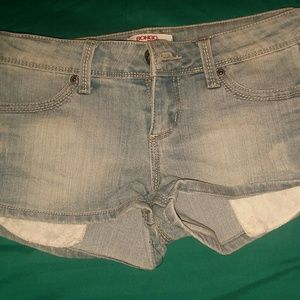 Women's Demin Shorts w/ Lace Pockets